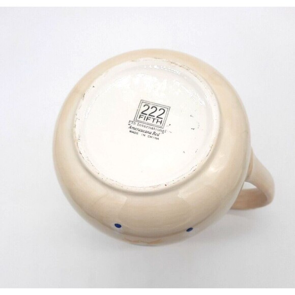 Vintage 222 FlFTH Ameraucana Discontinued Red Rooster Pitcher Vase - Picture 6 of 8